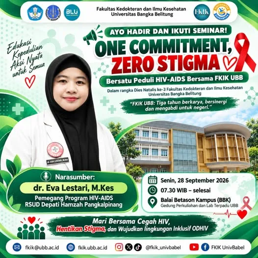FKIK UBB Dorong Lingkungan Bebas Stigma dan Diskriminasi terhadap Orang dengan HIV melalui Seminar Edukasi